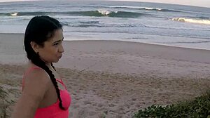 sumaya ganesha fucks in public on the beach to get help unsticking her car, pernocas and joy cardozo watch