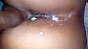 Red riding wet pussy and big ass makes black gay slut cum twice