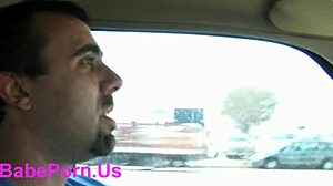 Two girls give blowjob in group threesome