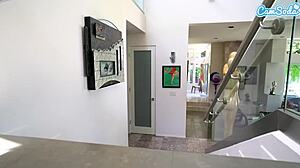 Lena Paul catches big tit friend masturbating