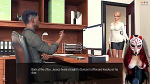 Jessica Oneil Shows Tits In Stockings