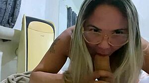 Blonde latina teacher admits she loves giving her big ass