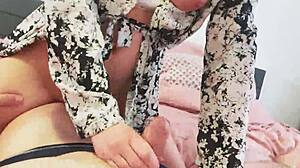 Amateur Orgasm on His Leg in Homemade Video