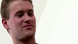 I, a sophisticated homosexual hunk, receive a slutty blowjob with sloppy sucking