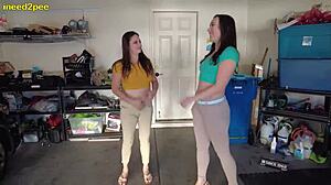 Sexy indica jane desperately pisses herself