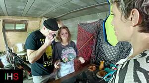 threesome encounter with blonde and milf