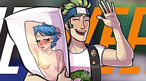 Tracer From Overwatch Parody Gives Uncensored Head In Academy34 Game