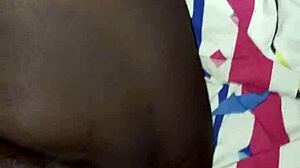 Thick bbw lady fingers herself to cumshot with big black cock fantasy.