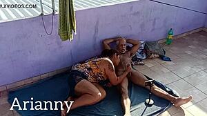 Leo Ogro And Arianny Koda Rj Fuck Intensely On Terrace