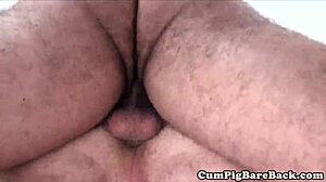 Mature Gay Bear Pounds Muscular Stud in Rough Anal