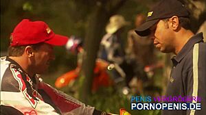 Blonde reporter lauren phoenix gets bent over for outdoor muff diving