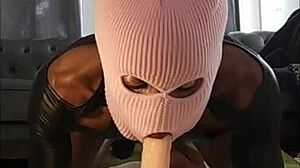 guy gets his throat fucked with sloppy deepthroat blowjob in gay scene.