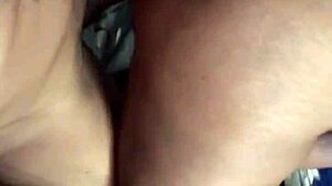 young ebony amateur intensely bounces on massive black cock