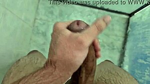 Young Brazilian Invites Neighbor for Bath and Mutual Masturbation