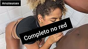 Novinha Safada Tranza Escondido Do Pai E Da M�e Dentro Do Banheiro Com O Negao Dotado