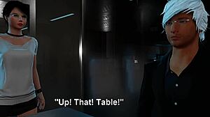 Office bitch gives blowjob cumshot