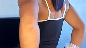 Tattooed Brunette Pornstar Solo Show