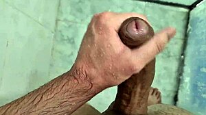 Young Brazilian Invites Neighbor for Bath and Mutual Masturbation