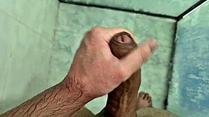 Young Brazilian Invites Neighbor for Bath and Mutual Masturbation