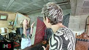 threesome encounter with blonde and milf