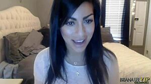 briana lee masturbating her natural tits on webcam? april 8th show