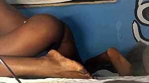 Ebony Girl From Ghana Fucks Her Tight Asshole With A Dildo In This Detailed Gay Scene