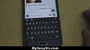 Stepbro surprises stepsis while blindfolded thinking it's her boyfriend