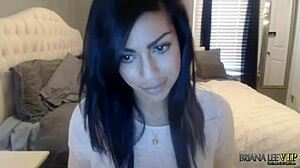 briana lee masturbating her natural tits on webcam? april 8th show