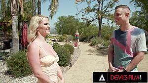 Stepmom Slams Cute Stepbae’s BF in Wild Threesome!