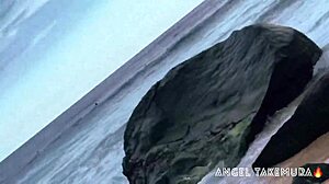 Angel Takemura Goes Topless For Surfers!