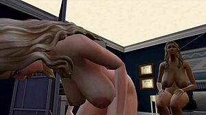 sims 4 mary-kate & ashley get boob jobs in a fun cartoon adventure.