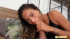 Well-Endowed Fucks Hot Carioca In Red And Sheer