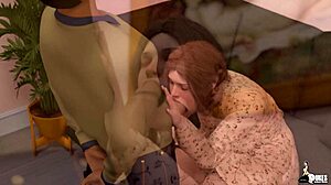 horny college boy fucks his uncle's new hot nerdy wife in interracial action