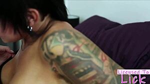 Nikki Hearts dominates Sammie Six in a licensed to lick session