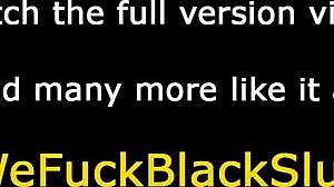 Chubby black skank gets double penetration