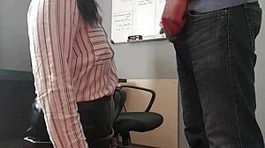 my desperate servant takes rough a2m anal creampie to keep job