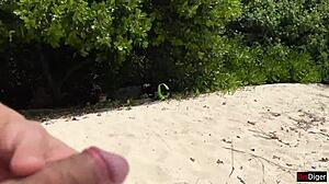 voyeur pervert jerks off busty milf and her stepdaughtr and cums on their faces while they sunbath