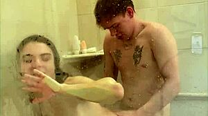 Megan Marx Tries Wild Shower Sex Moves Now!