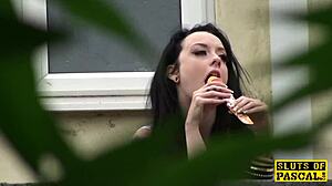 European Slut Spanked And Face Fucked