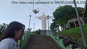 Sexy Amateur Gostosa Shows Natural Tits in Outdoor Exhibition