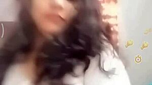 Sona Bhabhi shows nipples on Bigo live