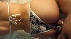 Fucking A Young Brunette With Big Ass In Hentai Bikini