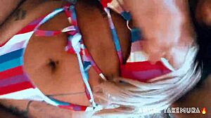 Angel Takemura Goes Topless For Surfers!