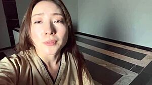 Misu enjoys sauna and foot bath