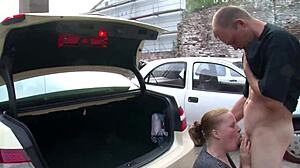 german teen 18+ fucks stranger in outdoor setting