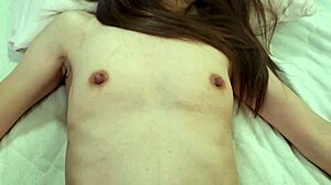 Amateur Japanese milf Mai's shaved pussy creampied in homemade sex