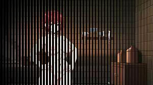 Cute tomboy in hentai game gives femdom titjob in the kitchen, contrasting her sexy side.