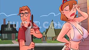 Rapaz Novinho Pegando A Coroa Gostosa Pela Porta Dos Fundos Desenho Animado Dos Sacanas