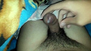 guy trying to cum through solo gay masturbation session