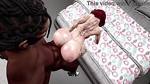 Second Life Black Man Fucks Redhead White Woman Then Showers